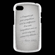Coque Blackberry Q10 Sympathiser Gris Citation Oscar Wilde