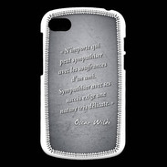 Coque Blackberry Q10 Sympathiser Noir Citation Oscar Wilde