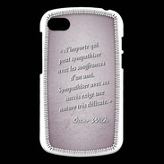 Coque Blackberry Q10 Sympathiser Rose Citation Oscar Wilde