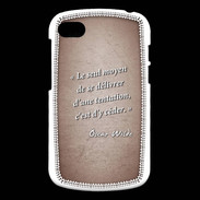 Coque Blackberry Q10 Tentation Rouge Citation Oscar Wilde