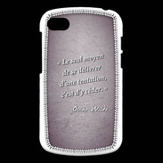 Coque Blackberry Q10 Tentation Violet Citation Oscar Wilde