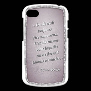 Coque Blackberry Q10 Toujours amoureux Rose Citation Oscar Wilde