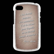 Coque Blackberry Q10 Toujours amoureux Rouge Citation Oscar Wilde