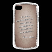 Coque Blackberry Q10 Tragédie Rouge Citation Oscar Wilde