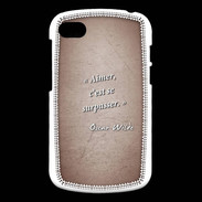 Coque Blackberry Q10 Aimer Rouge Citation Oscar Wilde