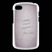 Coque Blackberry Q10 Aimer Rose Citation Oscar Wilde