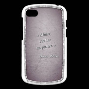 Coque Blackberry Q10 Aimer Violet Citation Oscar Wilde