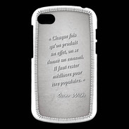 Coque Blackberry Q10 Chaque fois Gris Citation Oscar Wilde
