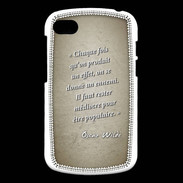 Coque Blackberry Q10 Chaque fois Sepia Citation Oscar Wilde