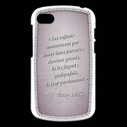 Coque Blackberry Q10 Dieux prières Rose Citation Oscar Wilde