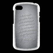 Coque Blackberry Q10 Esprits légers Noir Citation Oscar Wilde