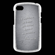 Coque Blackberry Q10 Expérience Noir Citation Oscar Wilde