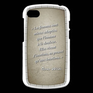 Coque Blackberry Q10 Femmes émotions Sepia Citation Oscar Wilde