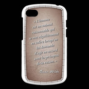 Coque Blackberry Q10 Homme animal Rouge Citation Oscar Wilde
