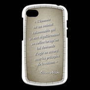 Coque Blackberry Q10 Homme animal Sepia Citation Oscar Wilde