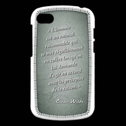 Coque Blackberry Q10 Homme animal Vert Citation Oscar Wilde