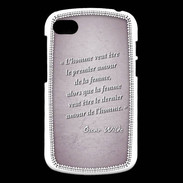 Coque Blackberry Q10 Homme veut Rose Citation Oscar Wilde