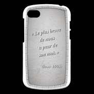 Coque Blackberry Q10 Brave Gris Citation Oscar Wilde