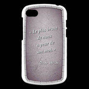 Coque Blackberry Q10 Brave Violet Citation Oscar Wilde