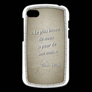 Coque Blackberry Q10 Brave Sepia Citation Oscar Wilde