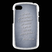 Coque Blackberry Q10 Cynique Bleu Citation Oscar Wilde