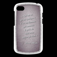 Coque Blackberry Q10 Cynique Violet Citation Oscar Wilde