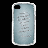 Coque Blackberry Q10 Cynique Turquoise Citation Oscar Wilde
