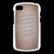Coque Blackberry Q10 Dramatique vieillesse Rouge Citation Oscar Wilde