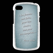 Coque Blackberry Q10 Femmes comprises Turquoise Citation Oscar Wilde