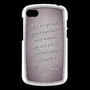 Coque Blackberry Q10 Horrible ennui Violet Citation Oscar Wilde