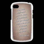 Coque Blackberry Q10 Saint pêcheur Rouge Citation Oscar Wilde