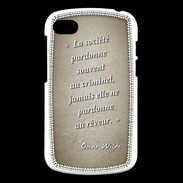Coque Blackberry Q10 Société rêveur Sepia Citation Oscar Wilde