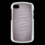 Coque Blackberry Q10 Spectateur Violet Citation Oscar Wilde