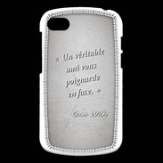 Coque Blackberry Q10 Ami poignardée Gris Citation Oscar Wilde