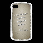 Coque Blackberry Q10 Ami poignardée Sepia Citation Oscar Wilde