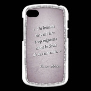 Coque Blackberry Q10 Choix ennemis Rose Citation Oscar Wilde
