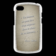 Coque Blackberry Q10 Choix ennemis Sepia Citation Oscar Wilde