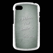 Coque Blackberry Q10 Définir Vert Citation Oscar Wilde