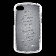 Coque Blackberry Q10 Gens attrayants Noir Citation Oscar Wilde