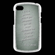 Coque Blackberry Q10 Gens attrayants Vert Citation Oscar Wilde