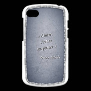 Coque Blackberry Q10 Aimer Bleu Citation Oscar Wilde