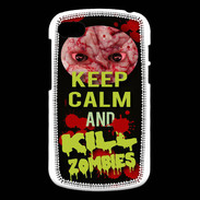 Coque Blackberry Q10 Keep Calm and Kill Zombies Noir