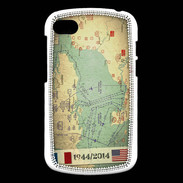 Coque Blackberry Q10 Débarquement Normandie Carte ZG