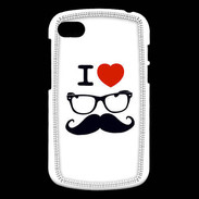 Coque Blackberry Q10 I love Lunette Moustache