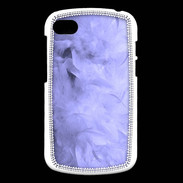 Coque Blackberry Q10 Effet de plumes bleues PR