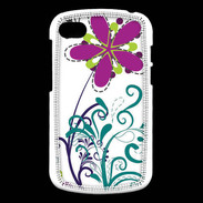 Coque Blackberry Q10 motif floral bleu