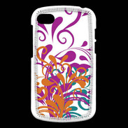 Coque Blackberry Q10 motif floral orange