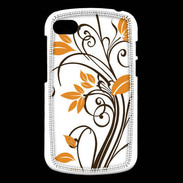 Coque Blackberry Q10 motif floral marron