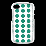 Coque Blackberry Q10 pois vert d'eau