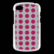 Coque Blackberry Q10 pois gris & framboise